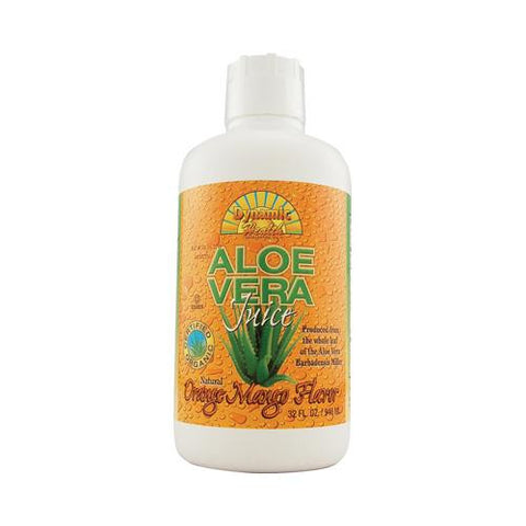 Dynamic Health Organic Aloe Vera Juice Orange Mango - 32 Fl Oz