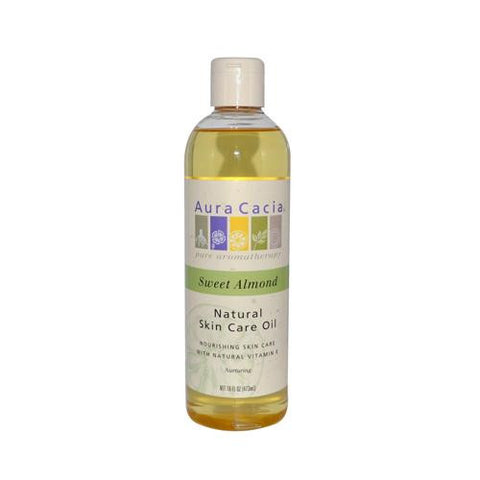 Aura Cacia Natural Skin Care Oil Sweet Almond - 16 Fl Oz