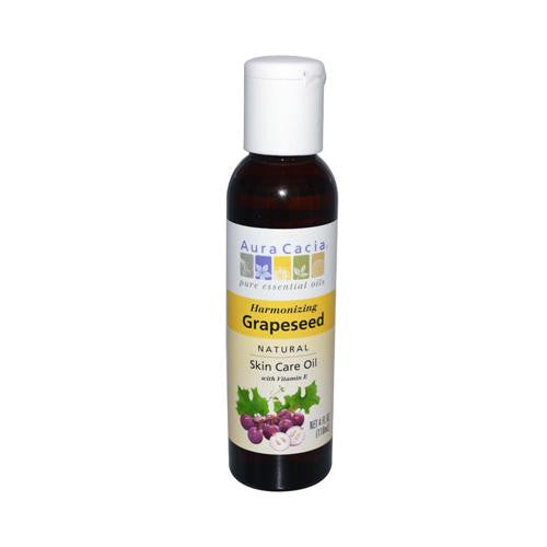 Aura Cacia Natural Skin Care Oil Grapeseed - 4 Fl Oz