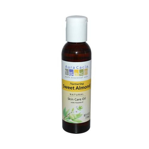 Aura Cacia Sweet Almond Natural Skin Care Oil - 4 Fl Oz