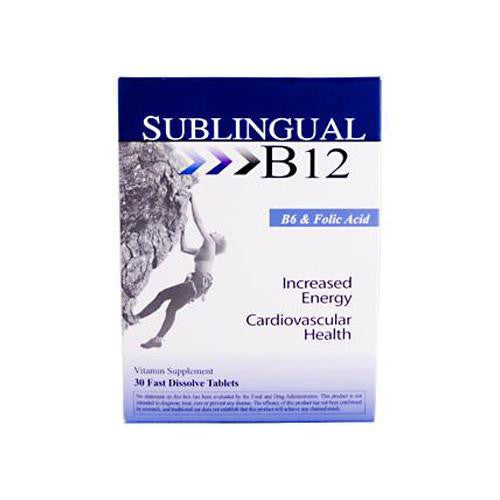 Heaven Sent Sublingual B12 With B6 And Folic Acid - 30 Tablets