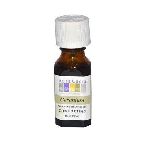 Aura Cacia Pure Essential Oil Geranium - 0.5 Fl Oz