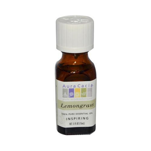 Aura Cacia Pure Essential Oil Lemongrass - 0.5 Fl Oz