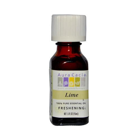 Aura Cacia Pure Essential Oil Lime - 0.5 Fl Oz