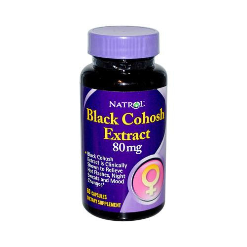 Natrol Black Cohosh Extract - 80 Mg - 60 Capsules