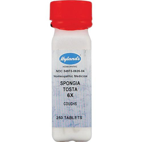 Hylands Homeopathic Spongia Tosta 6x - 250 Tablets