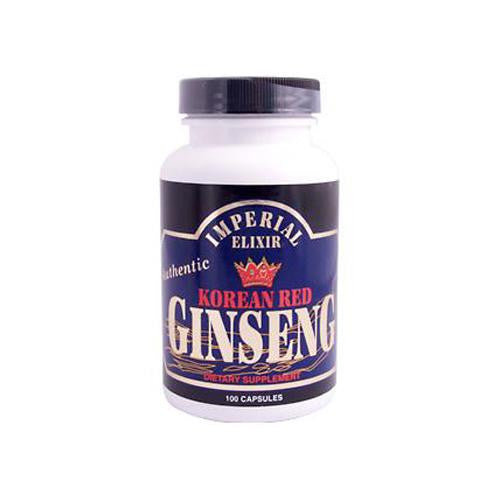 Imperial Elixir Korean Red Ginseng - 300 Mg Each - 100 Capsules