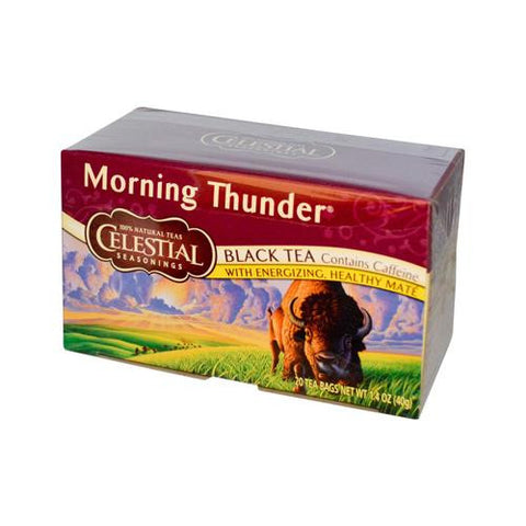 Celestial Seasonings Morning Thunder - 20 Tea Bags - Case Of 6