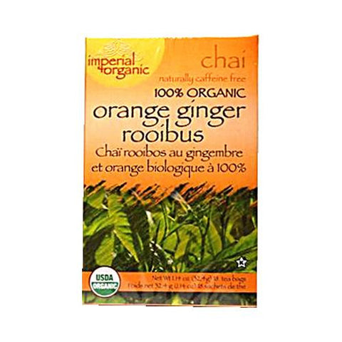 Uncle Lee's Imperial Organic Orange Ginger Rooibus Chai Tea - 18 Tea Bags