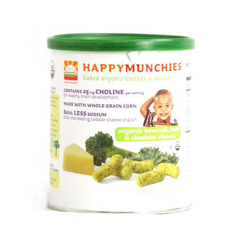 Happy Baby Happy Munchies Baked Organic Snacks - Cheese And Veggie - Case Of 6 - 1.63 Oz