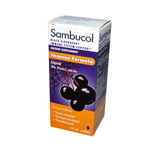 Sambucol Black Elderberry Immune Formula Liquid - 4 Fl Oz