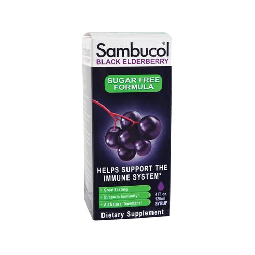 Sambucol Black Elderberry Syrup - Sugar Free - 4 Oz