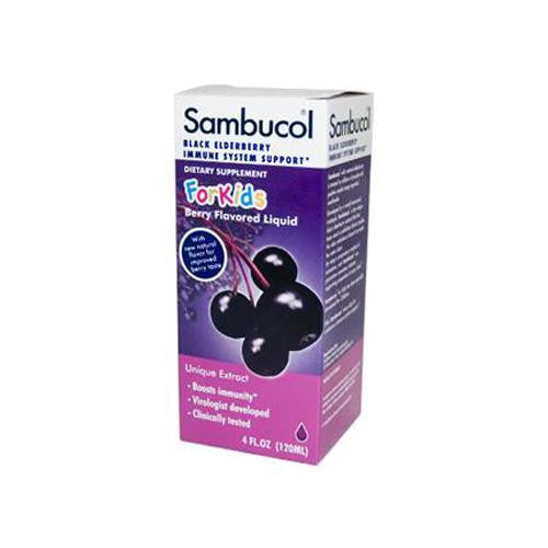 Sambucol Black Elderberry Liquid For Kids - 4 Fl Oz