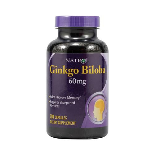 Natrol Ginkgo Biloba - 60 Mg - 200 Capsules