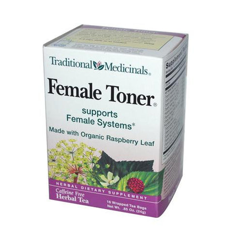 Traditional Medicinals Female Toner Herbal Tea - 16 Tea Bags - Case Of 6