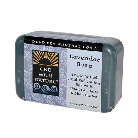 One With Nature Dead Sea Mineral Soap Lavender - 7 Oz