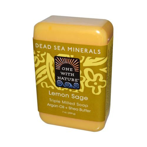 One With Nature Dead Sea Mineral Lemon Verbena Soap - 7 Oz