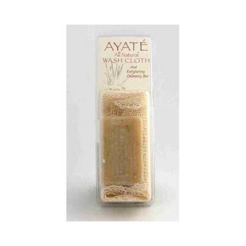 Thai Deodorant Stone Ayate All Natural Wash Cloth With Cleansing Bar - 1 Bar