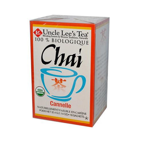 Uncle Lee's Organic Chai Cinnamon - 18 Tea Bags