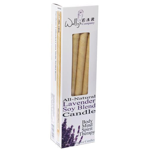 Wally's Ear Candles Lavender Paraffin Family Pack - 12 Candles