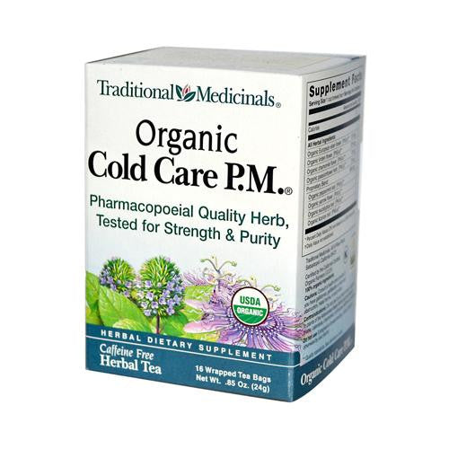 Traditional Medicinals Organic Cold Care P.m. Herbal Tea - 16 Tea Bags