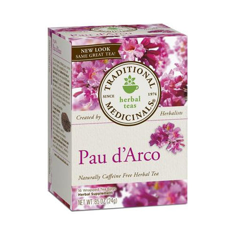 Traditional Medicinals Pau D'arco Caffeine Free Herbal Tea - 16 Bags