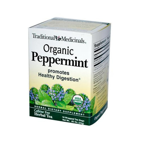 Traditional Medicinals Organic Peppermint Herbal Tea - 16 Tea Bags