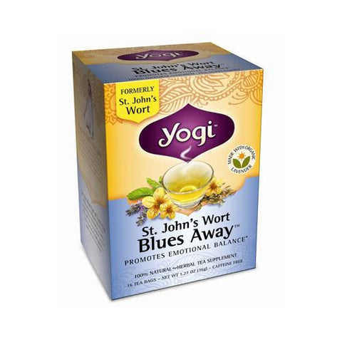 Yogi Tea St. John's Wort - Blues Away - Caffeine Free - 16 Tea Bags