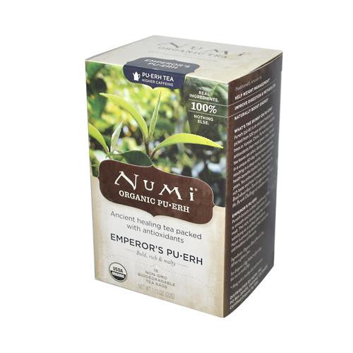 Numi Emperor's Puerh Black Tea - 16 Tea Bags - Case Of 6