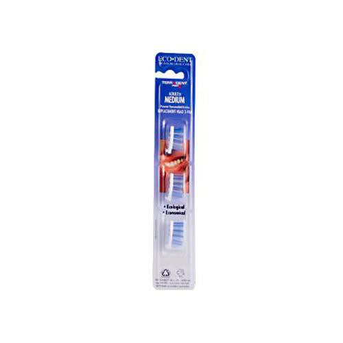 Terradent 31 Toothbrush Head Refill Medium - 3 Refills - Case Of 6