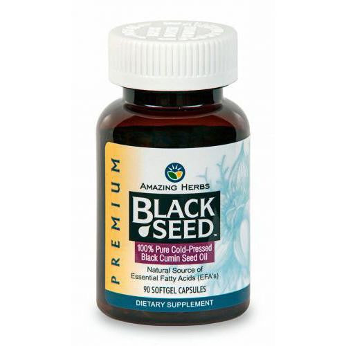 Amazing Herbs Black Seed Black Cumin Seed Oil - 90 Softgels