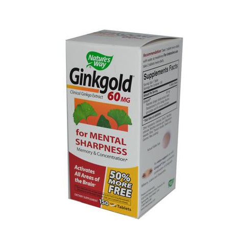 Nature's Way Ginkgold - 150 Tablets