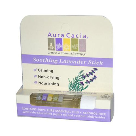 Aura Cacia Soothing Stick Lavender - 0.29 Fl Oz - Case Of 6