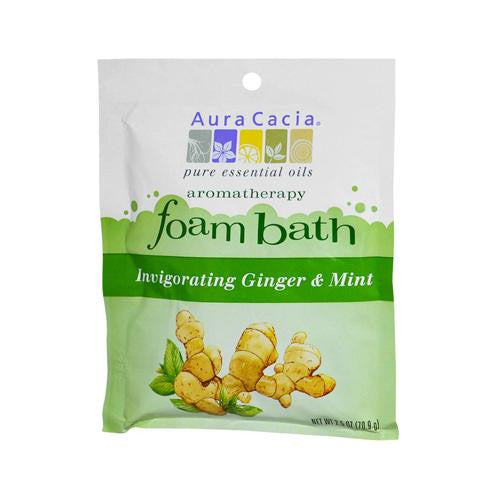 Aura Cacia Foam Bath Invigorating Ginger And Mint - 2.5 Oz - Case Of 6