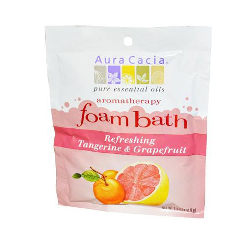 Aura Cacia Foam Bath Refeshing Tangerine And Grapefruit - 2.5 Oz - Case Of 6