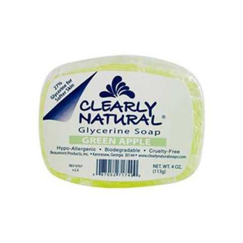 Clearly Natural Glycerine Bar Soap Green Apple - 4 Oz