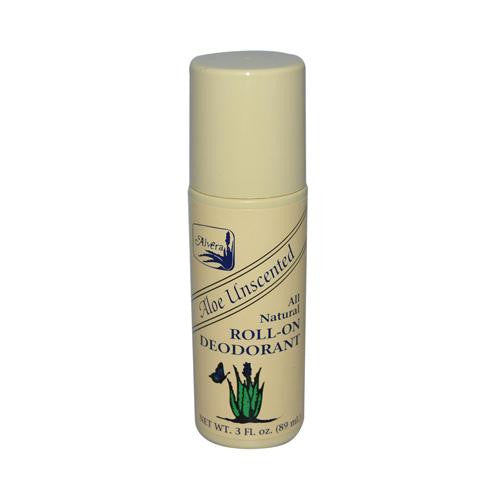 Alvera All Natural Roll-on Deodorant Aloe Unscented - 3 Fl Oz