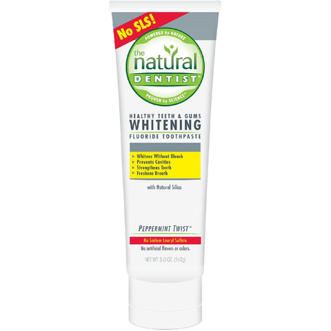 Natural Dentist Healthy Teeth And Gums Whitening Toothpaste Peppermint Twist - 5 Oz