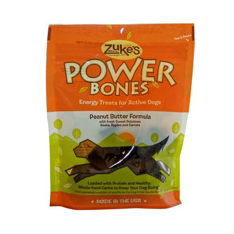 Zuke's Power Bones Dog Treats Peanut Butter - 6 Oz