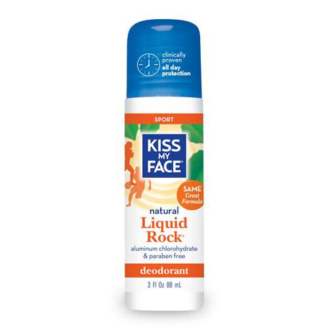 Kiss My Face Deodorant Liquid Rock Roll On Sport - 3 Fl Oz