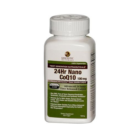 Genceutic Naturals 24 Hour Coq10 - 100 Mg - 60 Vcaps