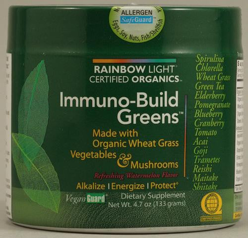 Rainbow Light Immuno Build Greens - Certified Organics - 4.7 Oz