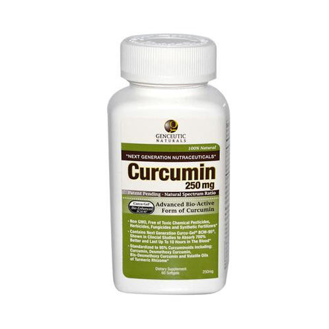 Genceutic Naturals Curcumin - 250 Mg - 60 Softgels