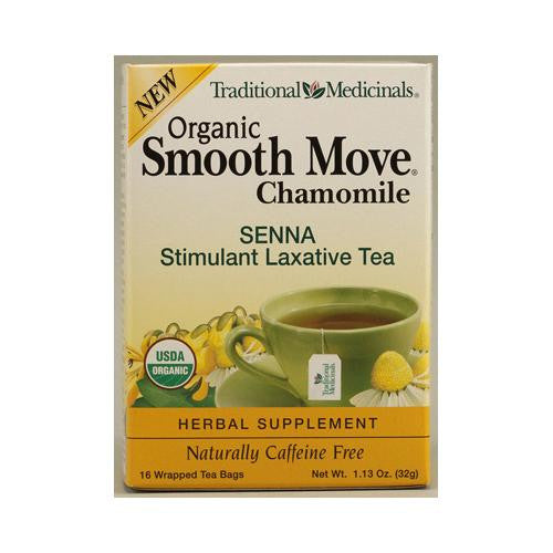 Traditional Medicinals Organic Smooth Move Chamomile Herbal Tea - 16 Tea Bags - Case Of 6