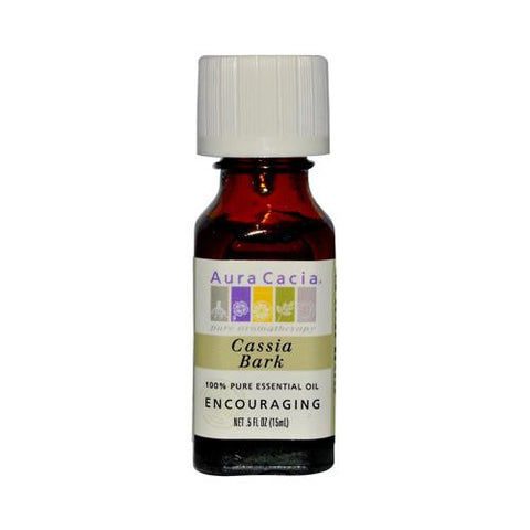 Aura Cacia Pure Essential Oil Cassia Bark - 0.5 Fl Oz