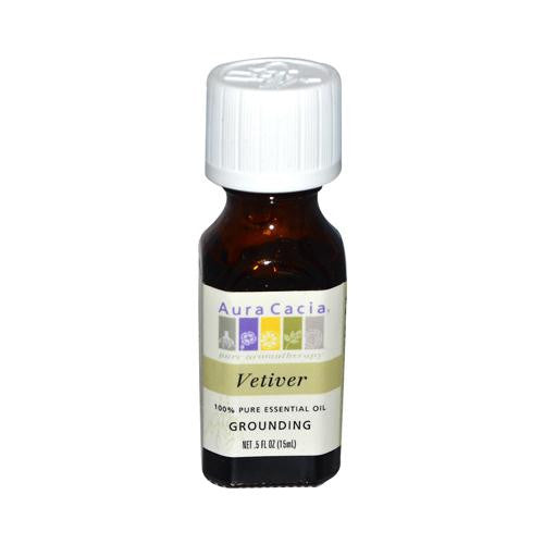 Aura Cacia Pure Essential Oil Vetiver - 0.5 Fl Oz