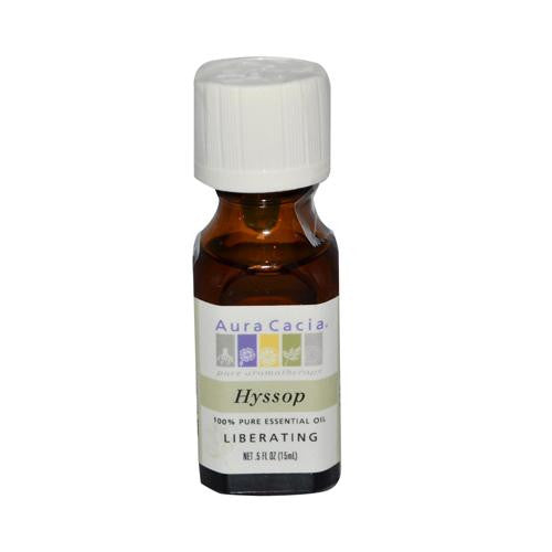 Aura Cacia 100% Pure Essential Oil Hyssop Liberating - .5 Oz