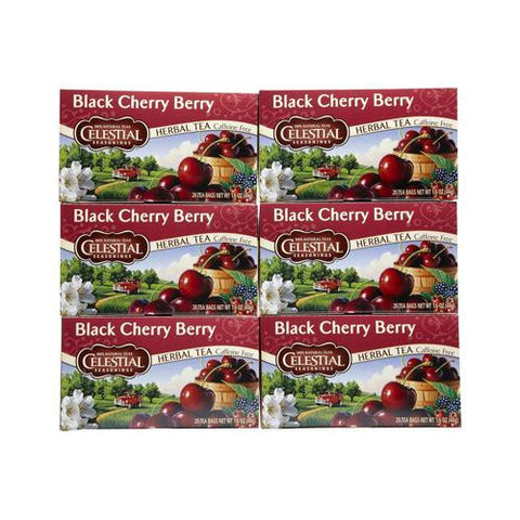 Celestial Seasonings Herbal Tea - Black Cherry Berry - Caffeine Free - 20 Bags