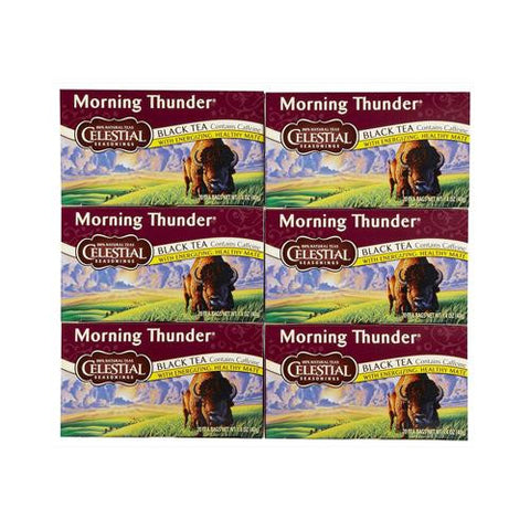 Celestial Seasonings Black Tea - Morning Thunder - 20 Bags