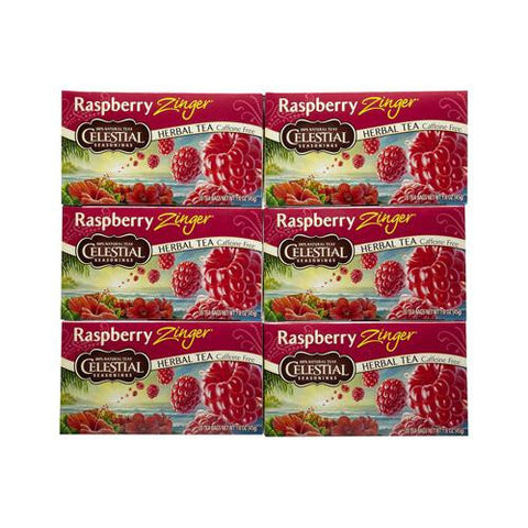 Celestial Seasonings Herbal Tea - Raspberry Zinger - 20 Bags